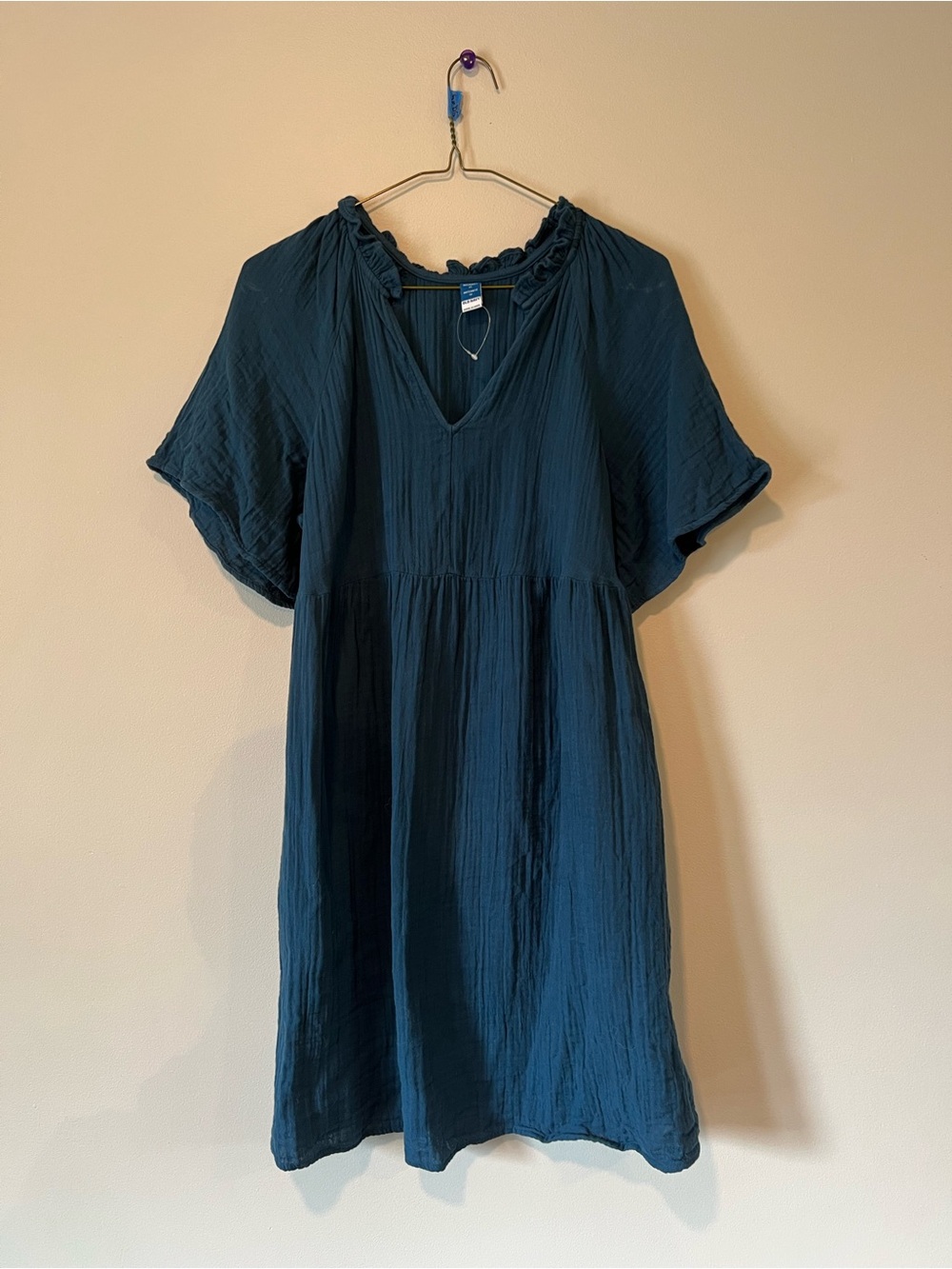 Old Navy Dark Teal Maternity dress with pockets